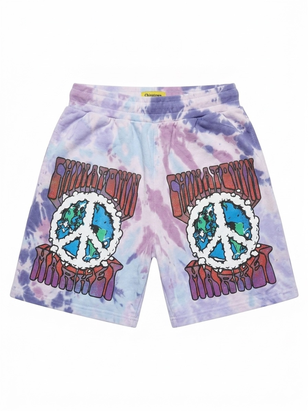 Chinatown Market Peace Globe Tie Dye Sweatshorts M